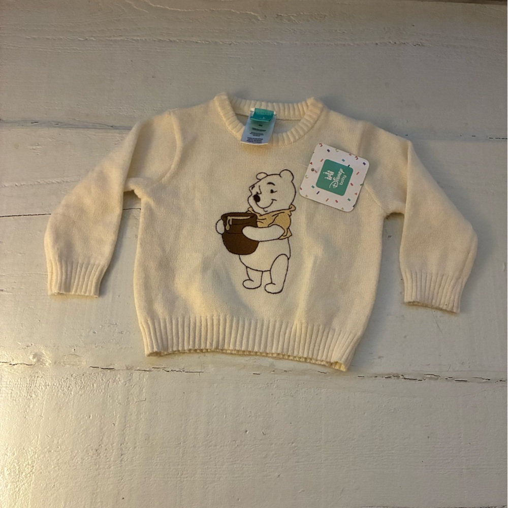 Cream Winnie the Pooh Knit Sweater - 9m